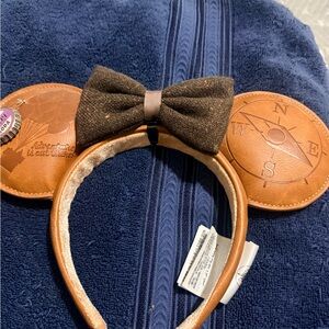 Pixar Up Ears theme Brown Leather Compass Ears Headband